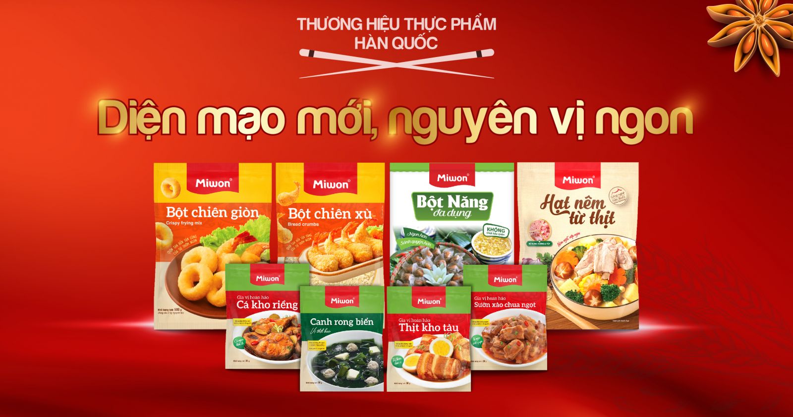 Miwon Việt Nam - Diện mạo mới nguyên vị ngon
