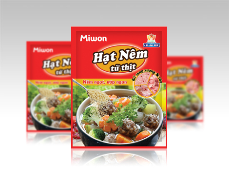 sản phẩm hạt nêm từ thịt Miwon